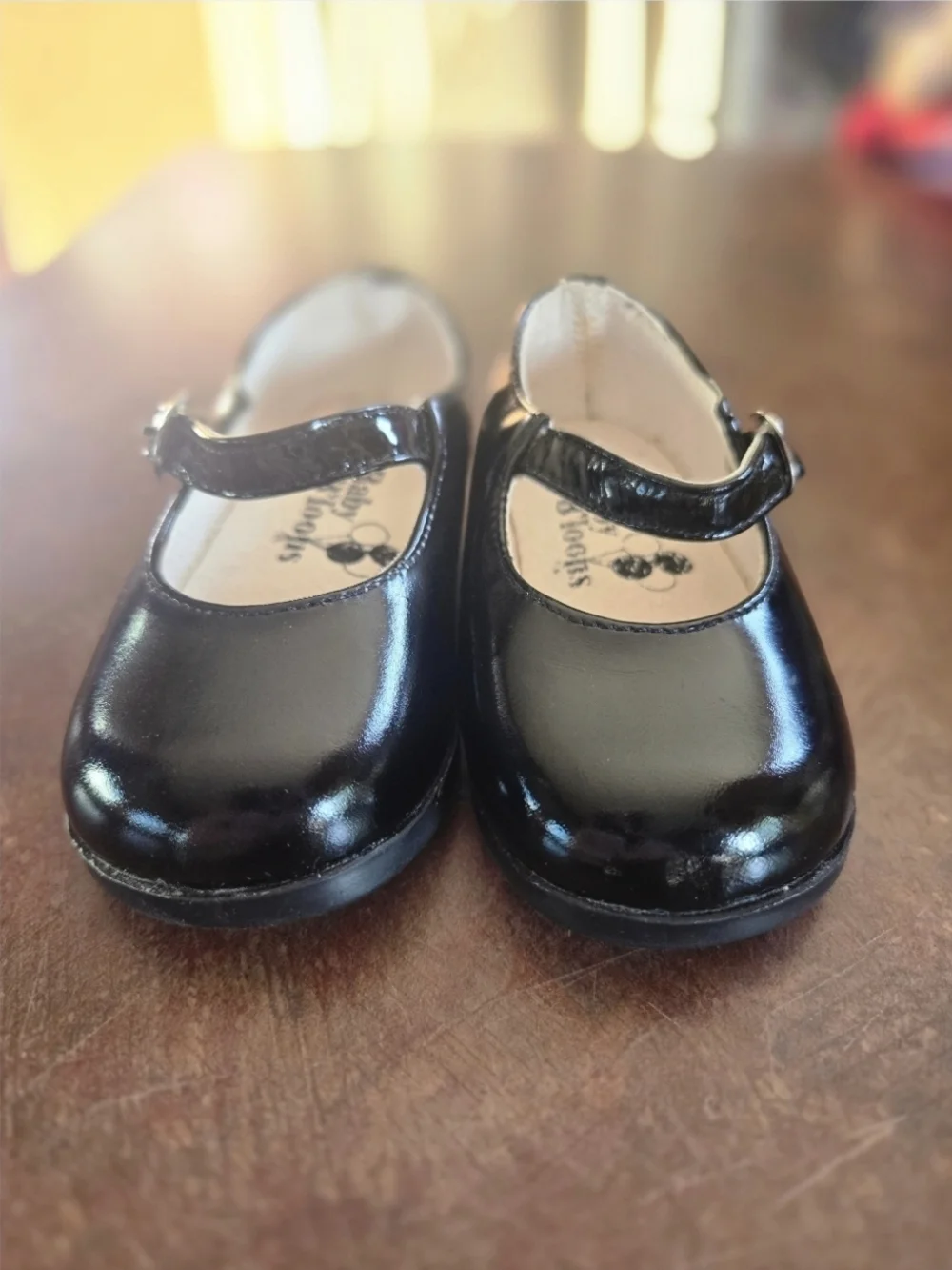 Baby B'loons Classic Black Mary Jane Shoe-Size 2 VTG